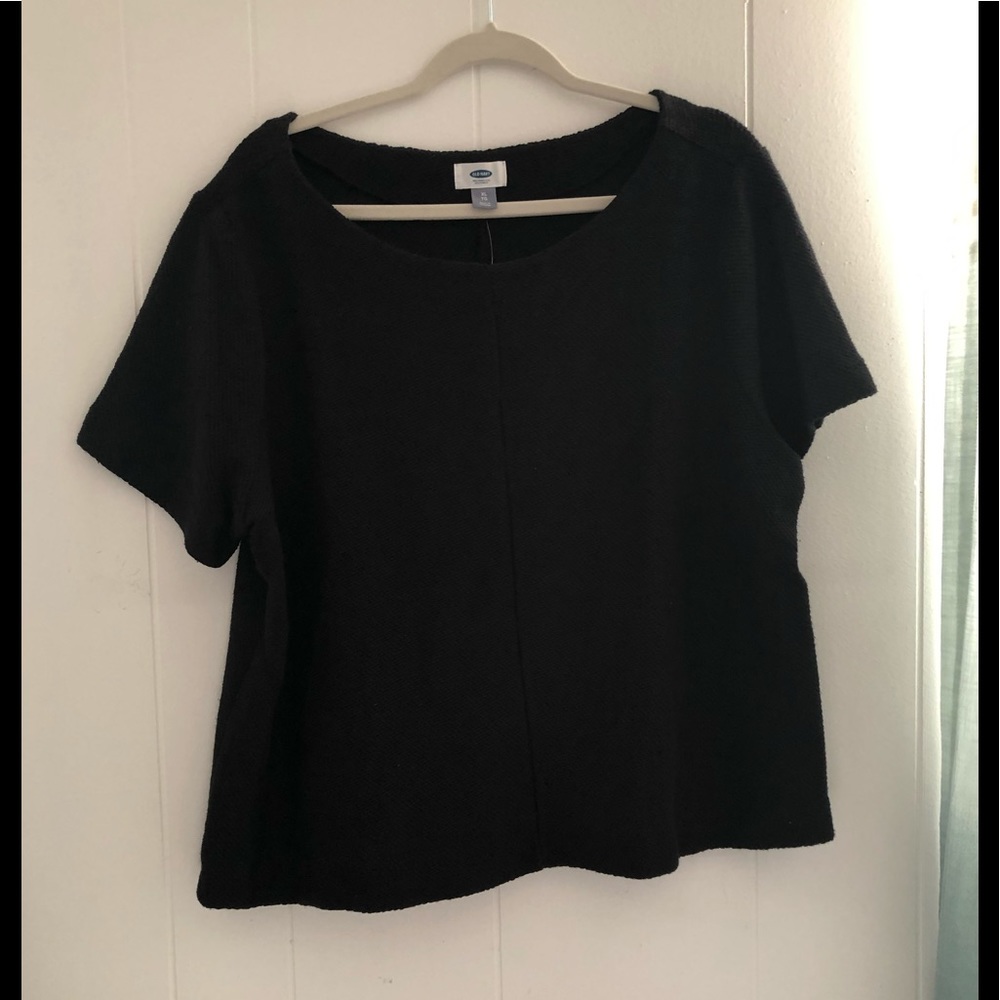 🌷Short sleeve black sweater